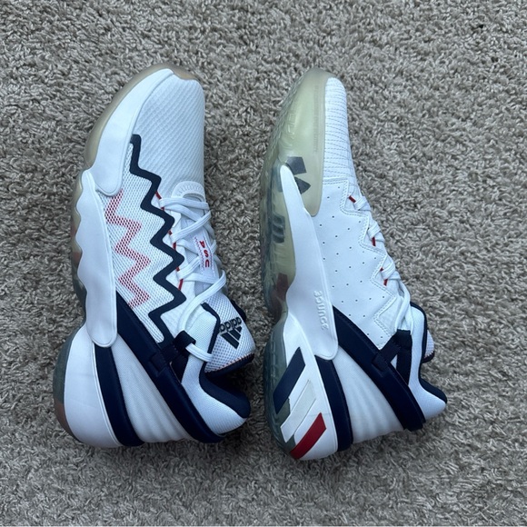 NWT Men’s Adidas D.O.N. Issue #2 GCA White/Navy Team USA FY0872 NO BOX Size 13 - Picture 9 of 15